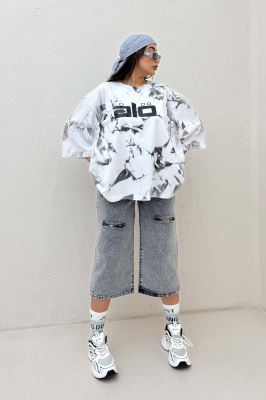 تیشرت باکسی تمام چاپ ALO