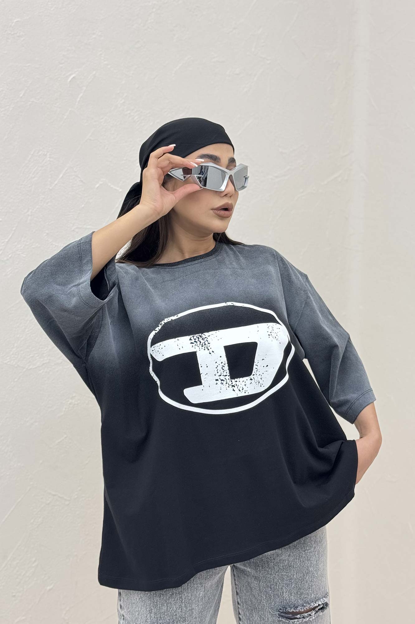 تیشرت باکسی تمام چاپ دیزل