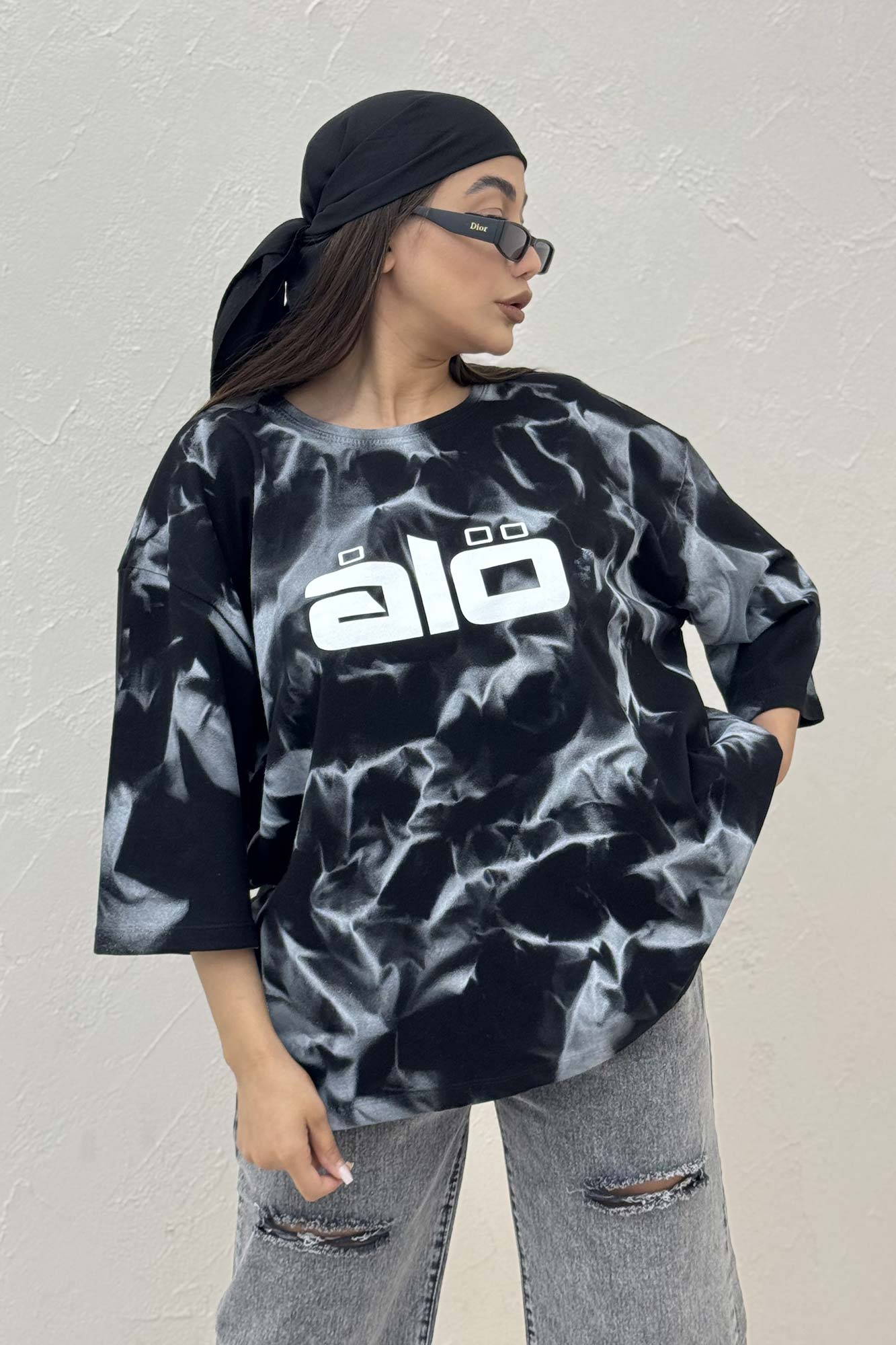 تیشرت باکسی تمام چاپ ALO