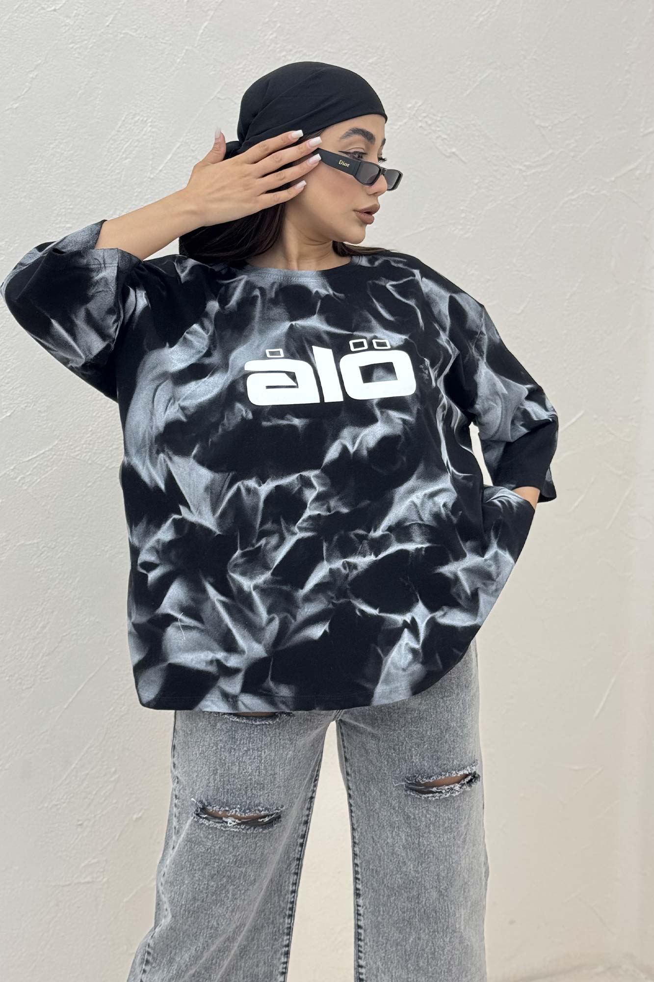 تیشرت باکسی تمام چاپ ALO