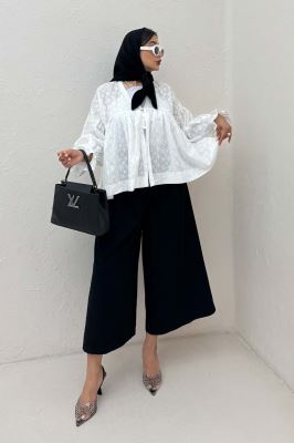 شومیز عروسکی جلو گره ای خامه دوزی 1038