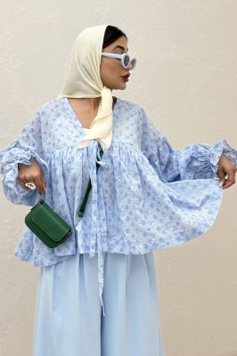 شومیز عروسکی جلو گره ای خامه دوزی 1038