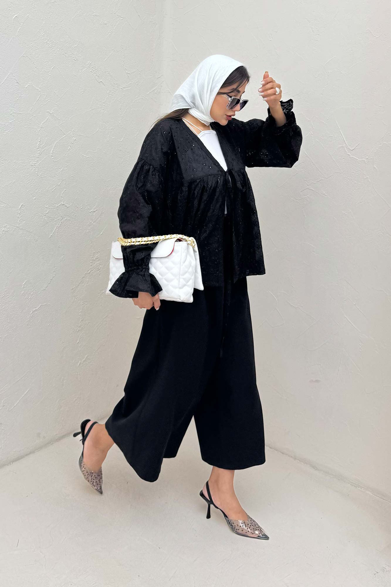 شومیز عروسکی جلو گره ای خامه دوزی 1038