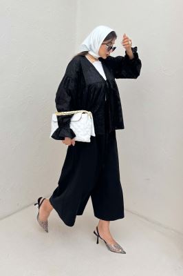 شومیز عروسکی جلو گره ای خامه دوزی 1038