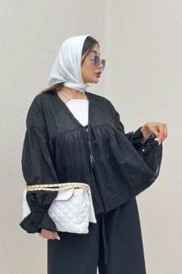 شومیز عروسکی جلو گره ای خامه دوزی 1038