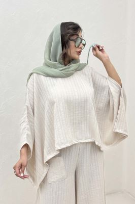 ست بلوز کیمونو و شلوار دمپا هفتی 1048