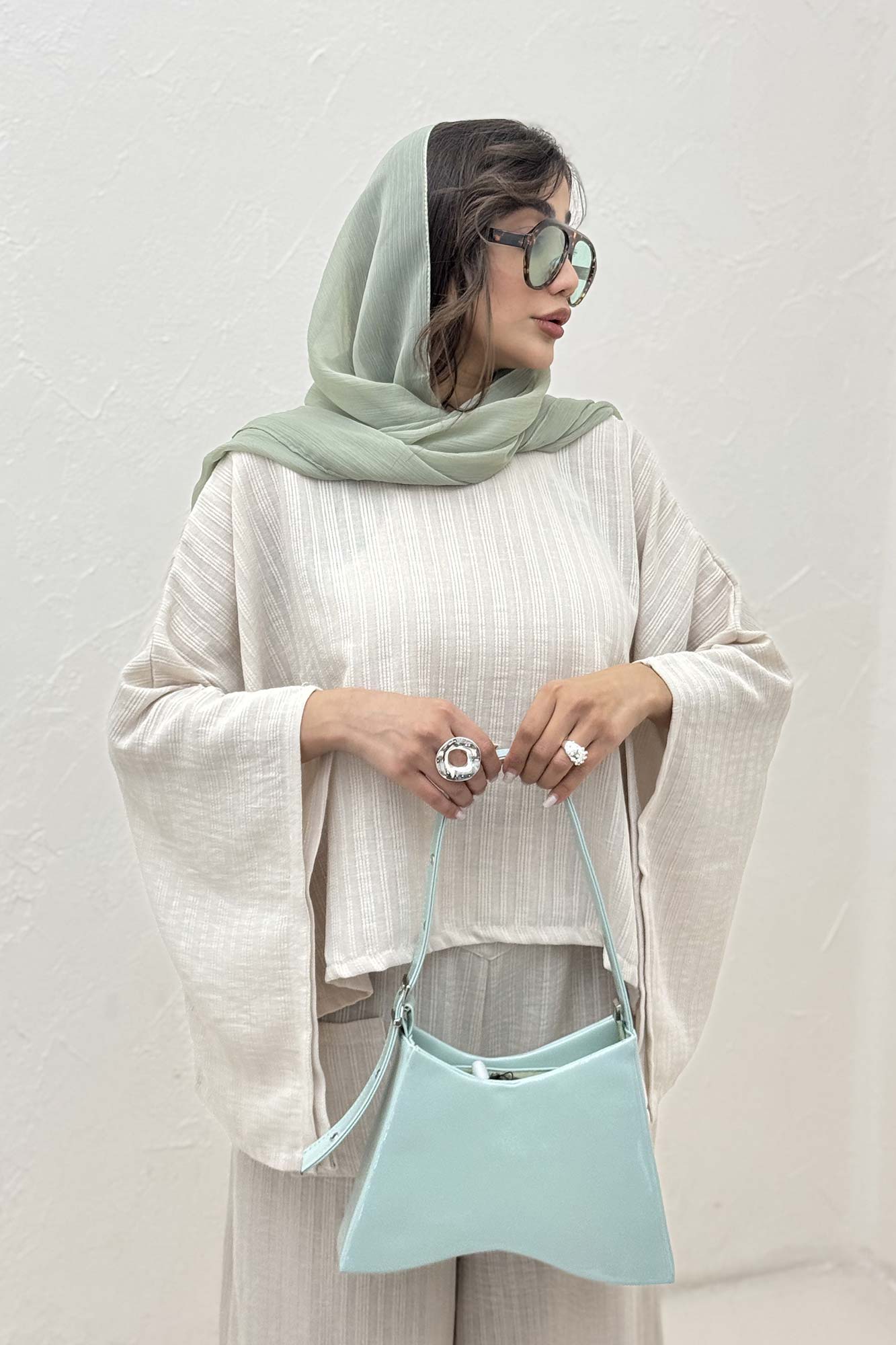 ست بلوز کیمونو و شلوار دمپا هفتی 1048