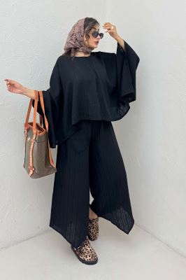 ست بلوز کیمونو و شلوار دمپا هفتی 1048