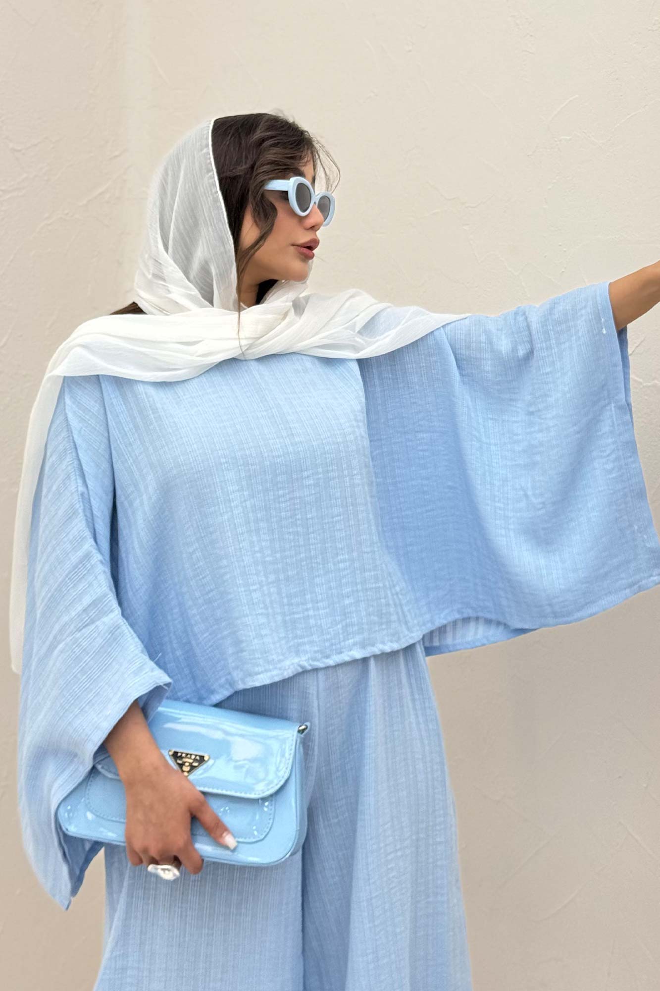 ست بلوز کیمونو و شلوار دمپا هفتی 1048