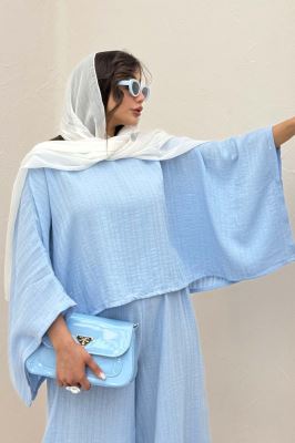 ست بلوز کیمونو و شلوار دمپا هفتی 1048