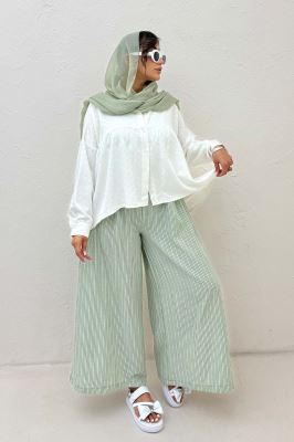 شومیز چین دار ژاکارد نخی 1062