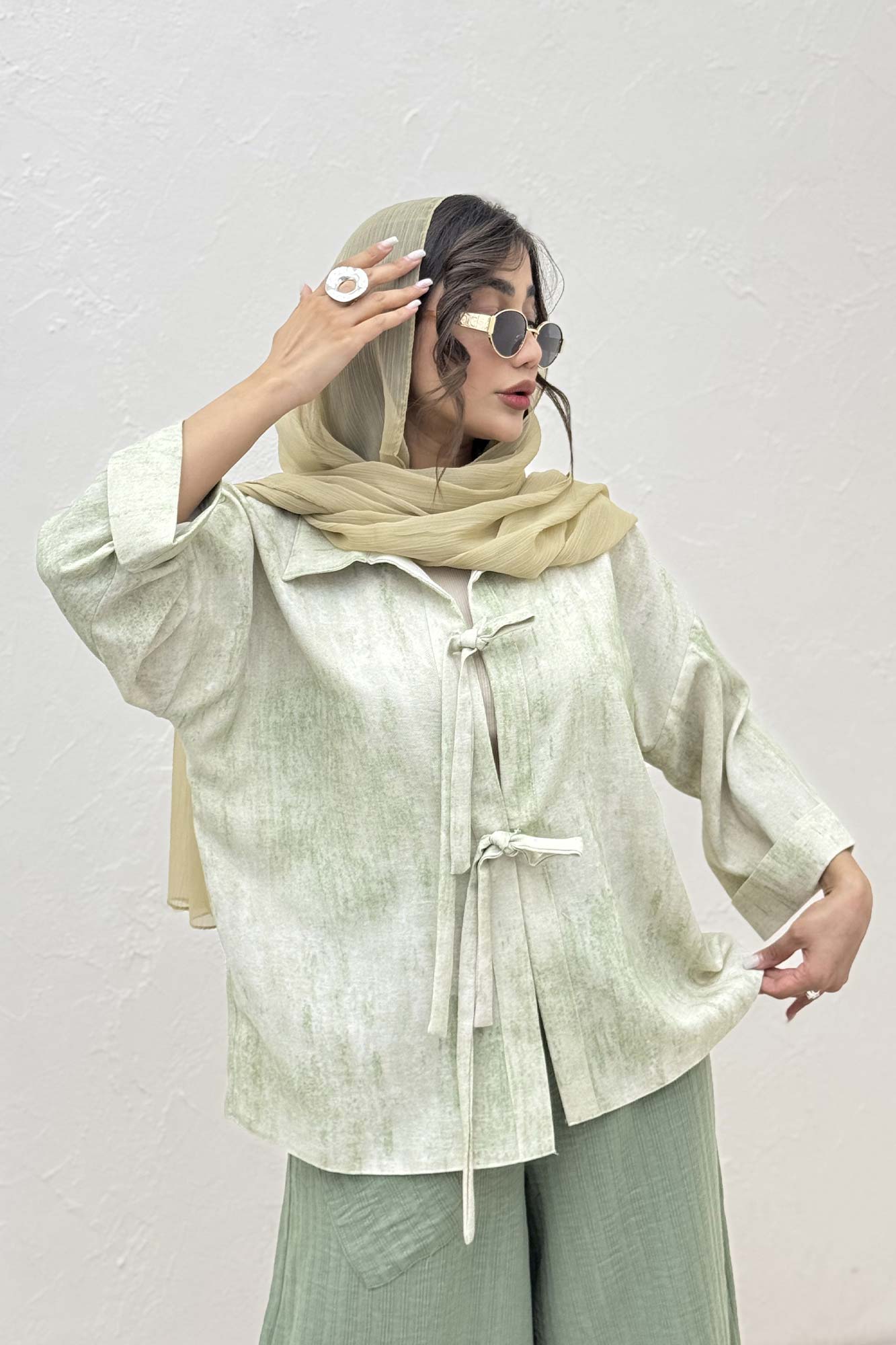 مانتو پرینتی پشت ریلی جلو دو بند کد 1