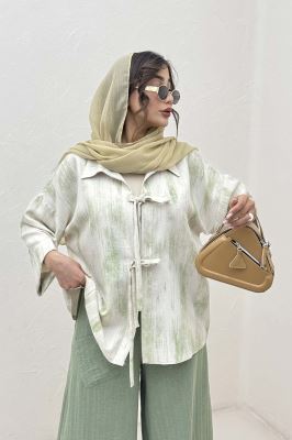 مانتو پرینتی پشت ریلی جلو دو بند کد 2