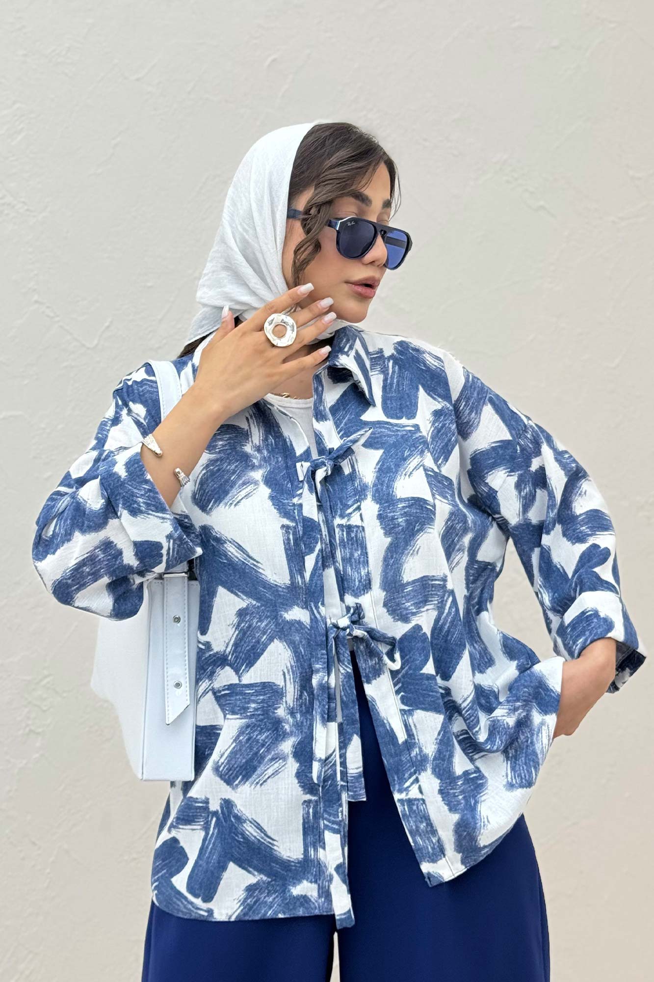 مانتو لینن اسلپ پشت ریلی دو بند کد 1