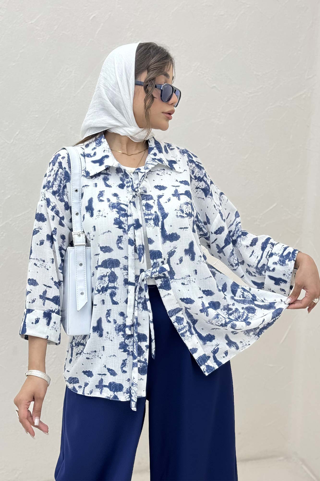 مانتو لینن اسلپ پشت ریلی دو بند کد 2