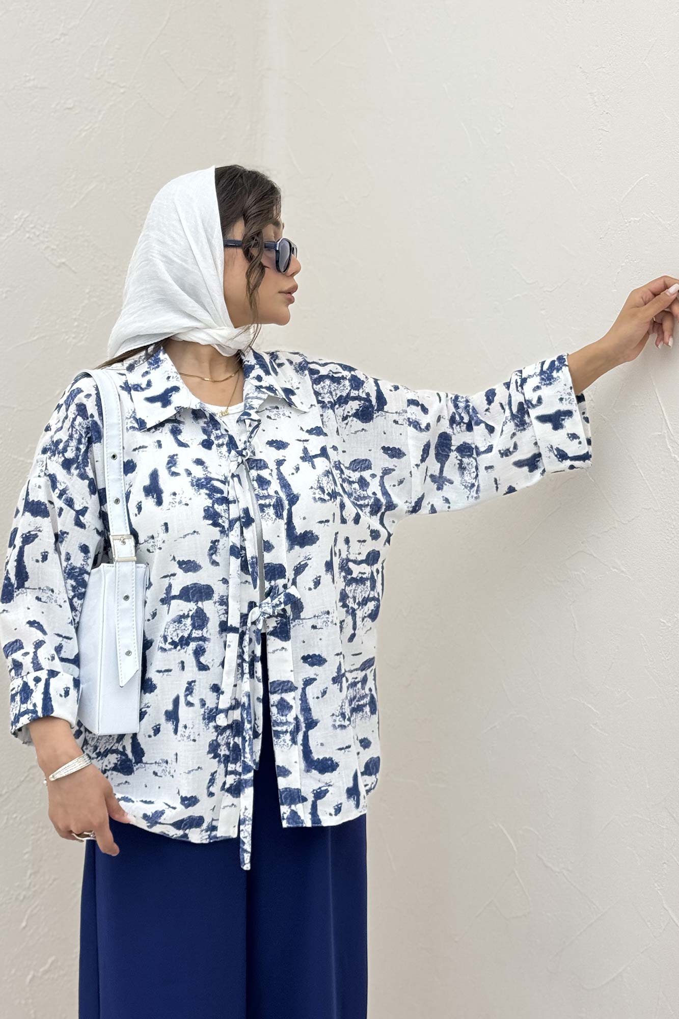 مانتو لینن اسلپ پشت ریلی دو بند کد 2