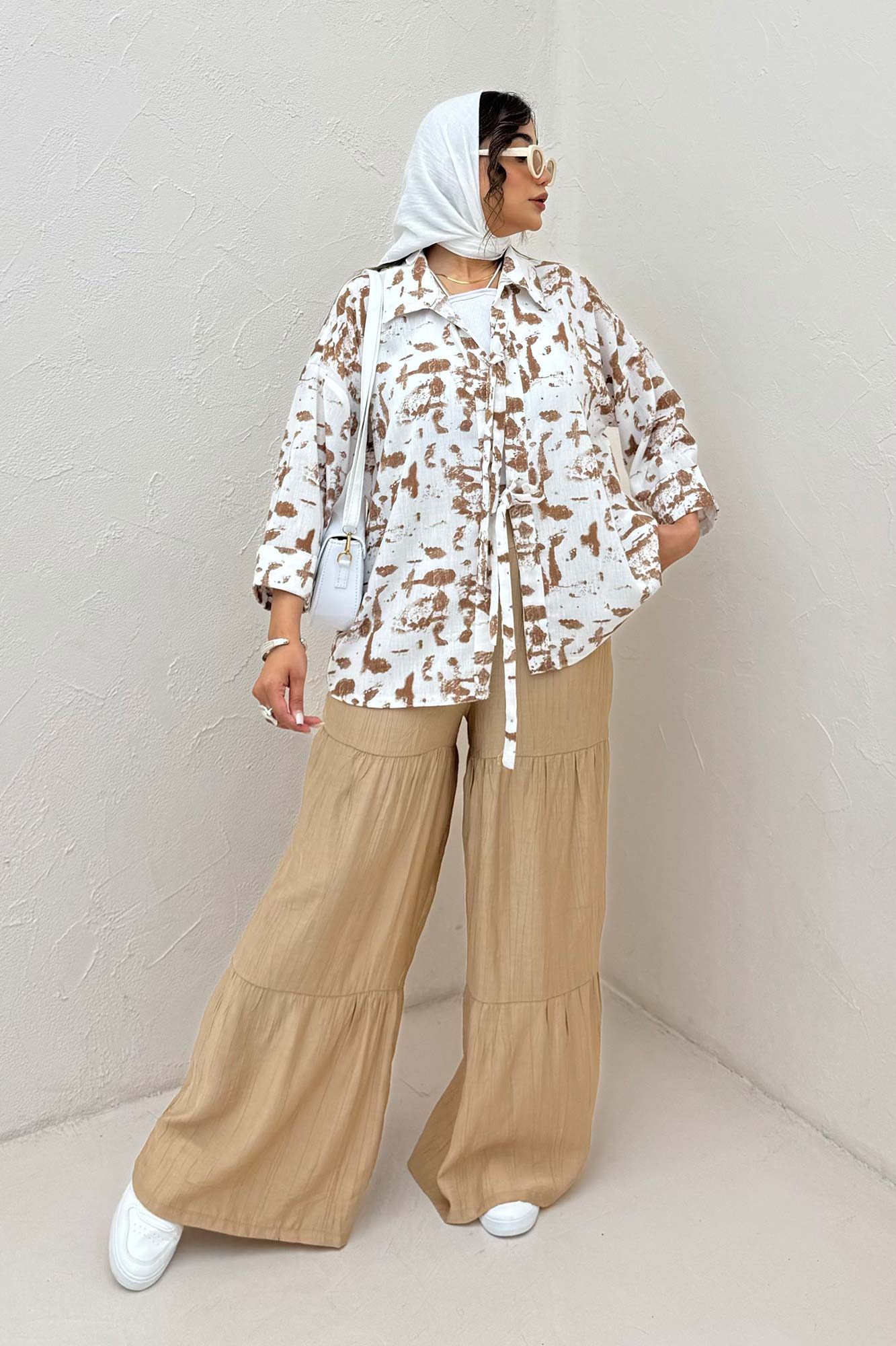 مانتو لینن اسلپ پشت ریلی دو بند کد 2