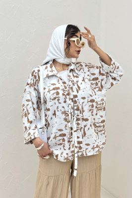 مانتو لینن اسلپ پشت ریلی دو بند کد 2