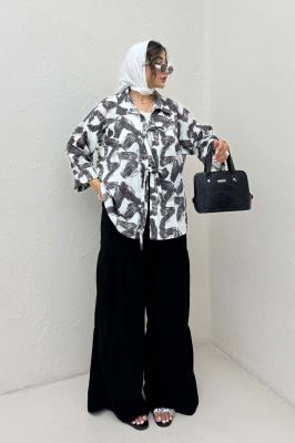 مانتو لینن اسلپ پشت ریلی دو بند کد 1