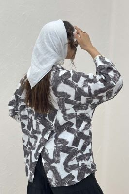 مانتو لینن اسلپ پشت ریلی دو بند کد 1