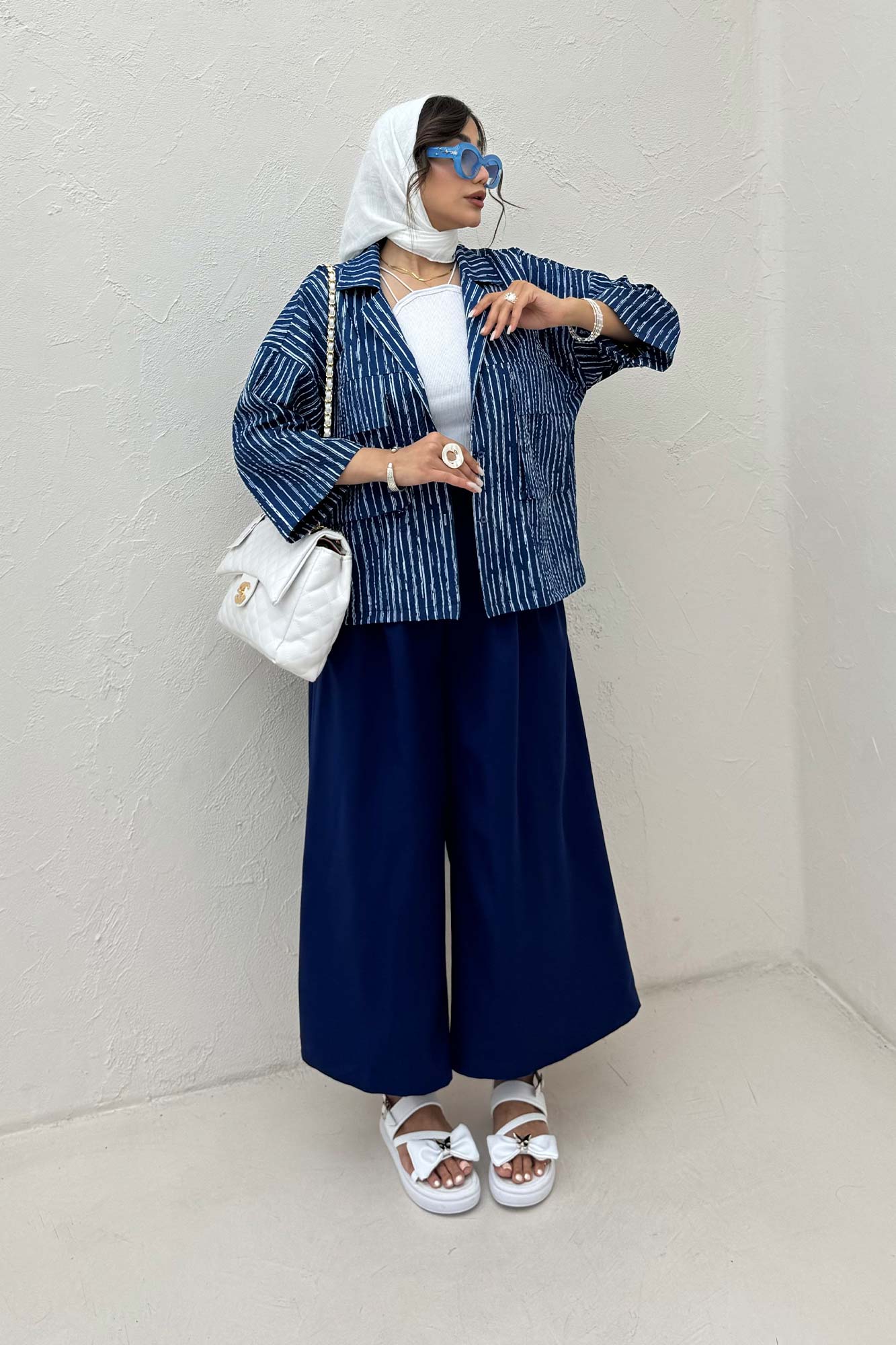 مانتو راه راه زارا دو جیب پاکتی 