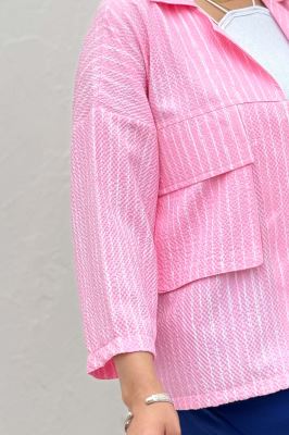 مانتو راه راه زارا دو جیب پاکتی 