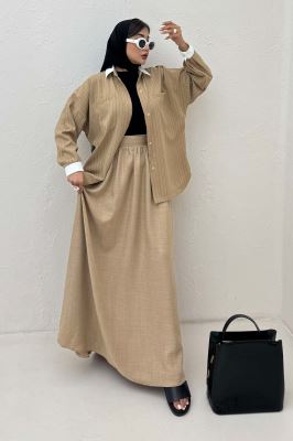 مانتو لینن دیپلمات دو جیب تیکه سفید