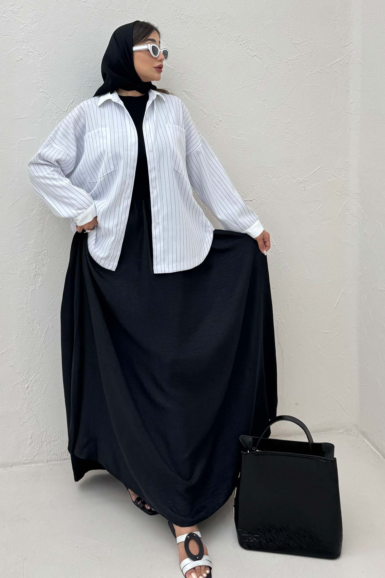 مانتو لینن دیپلمات دو جیب تیکه سفید