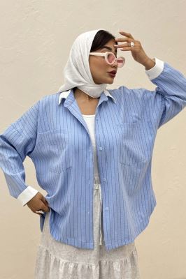 مانتو لینن دیپلمات دو جیب تیکه سفید