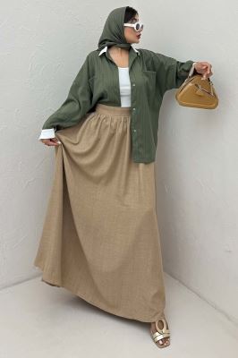 مانتو لینن دیپلمات دو جیب تیکه سفید