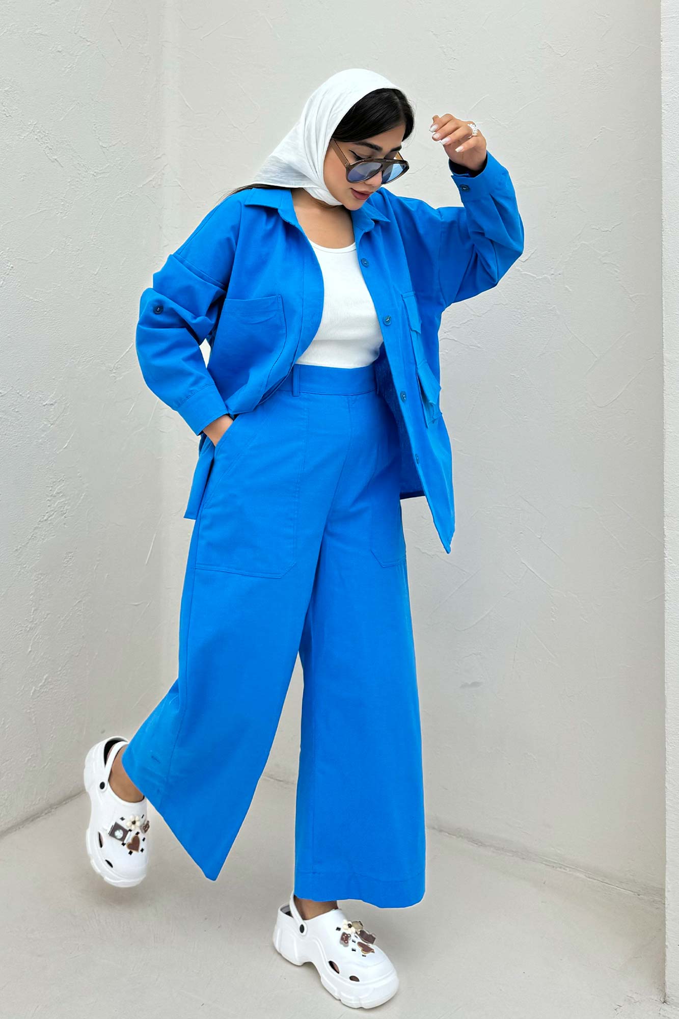 ست مانتو و شلوار لینن لیانکا