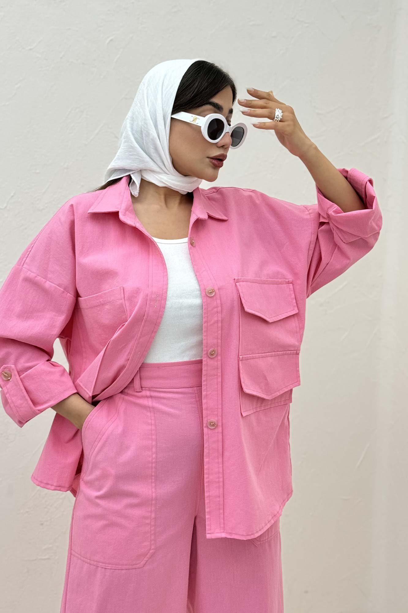 ست مانتو و شلوار لینن لیانکا