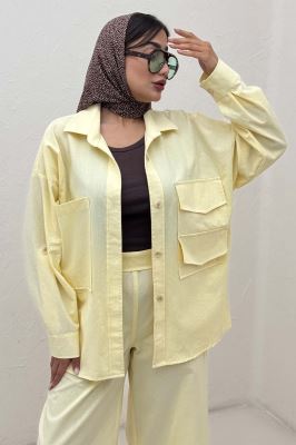 ست مانتو و شلوار لینن لیانکا