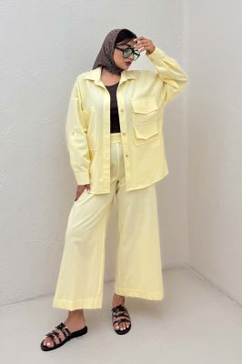 ست مانتو و شلوار لینن لیانکا