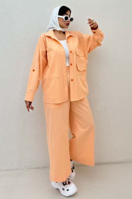 ست مانتو و شلوار لینن لیانکا