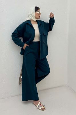 ست مانتو و شلوار لینن لیانکا