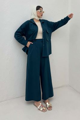 ست مانتو و شلوار لینن لیانکا