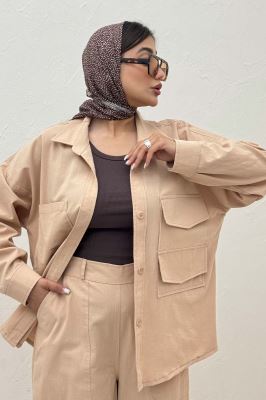 ست مانتو و شلوار لینن لیانکا