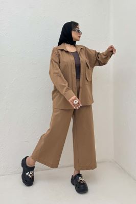 ست مانتو و شلوار لینن لیانکا