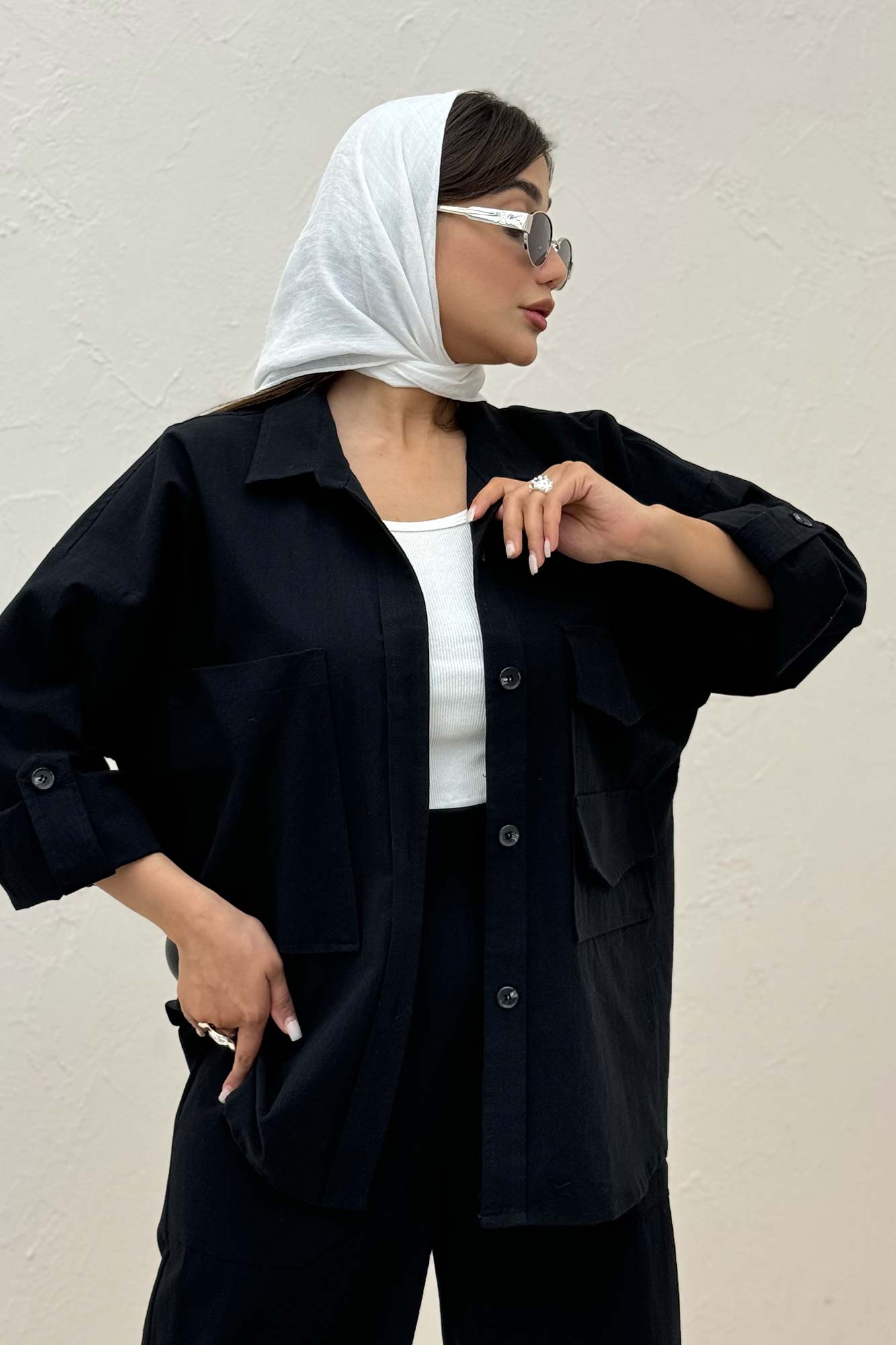 ست مانتو و شلوار لینن لیانکا