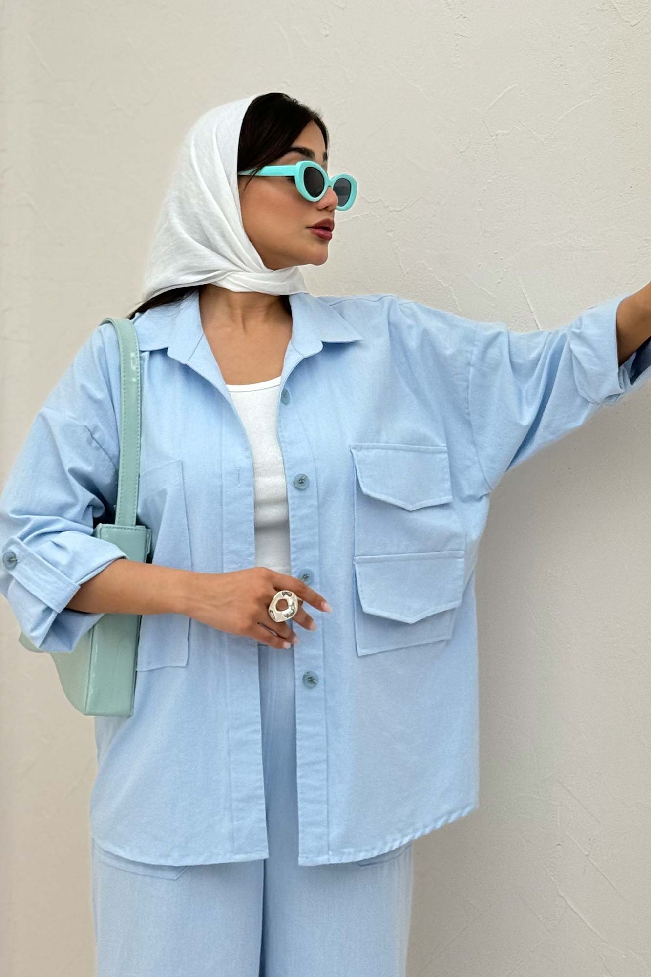 ست مانتو و شلوار لینن لیانکا