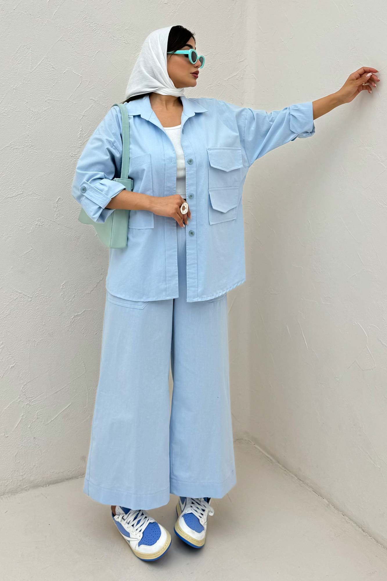 ست مانتو و شلوار لینن لیانکا