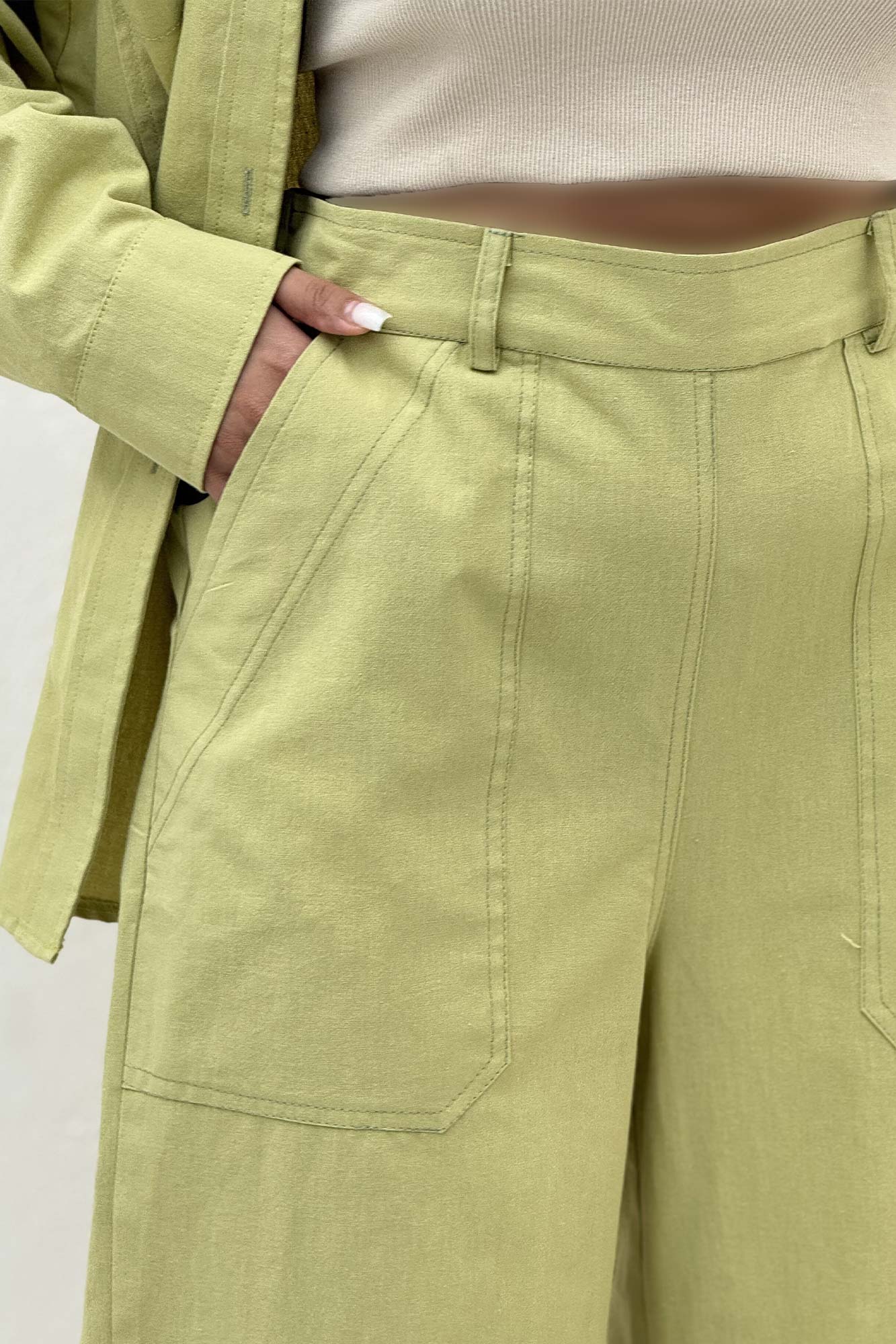 ست مانتو و شلوار لینن لیانکا