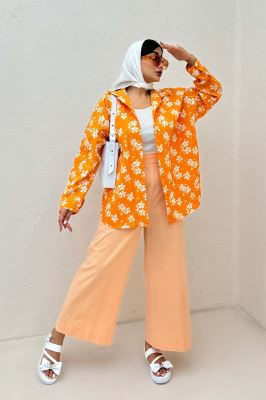 شومیز ونوس گلدار پشت پیله 