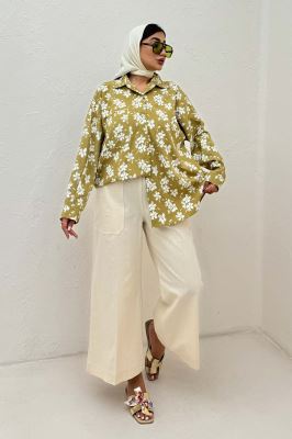 شومیز ونوس گلدار پشت پیله 