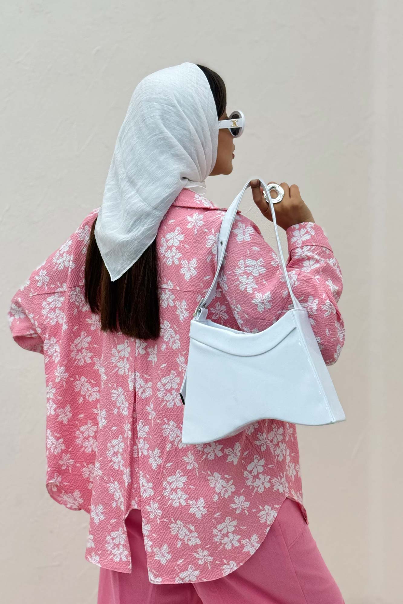 شومیز ونوس گلدار پشت پیله 