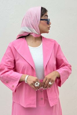 ست کت و دامن لینن ستاره