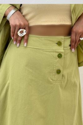 ست کت و دامن لینن ستاره