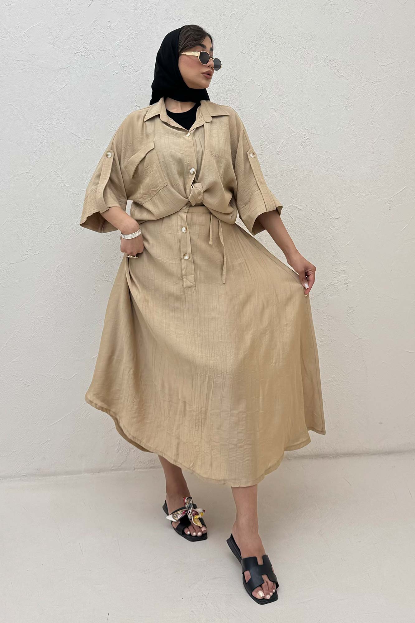 ست شومیز و دامن کریشه کایرا