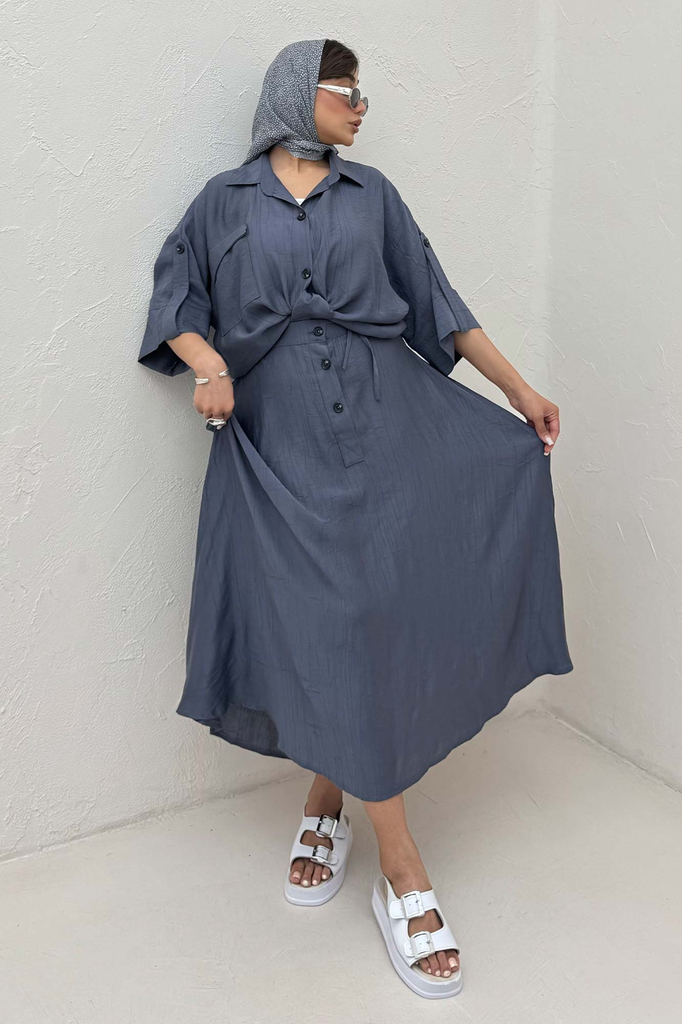 ست شومیز و دامن کریشه کایرا